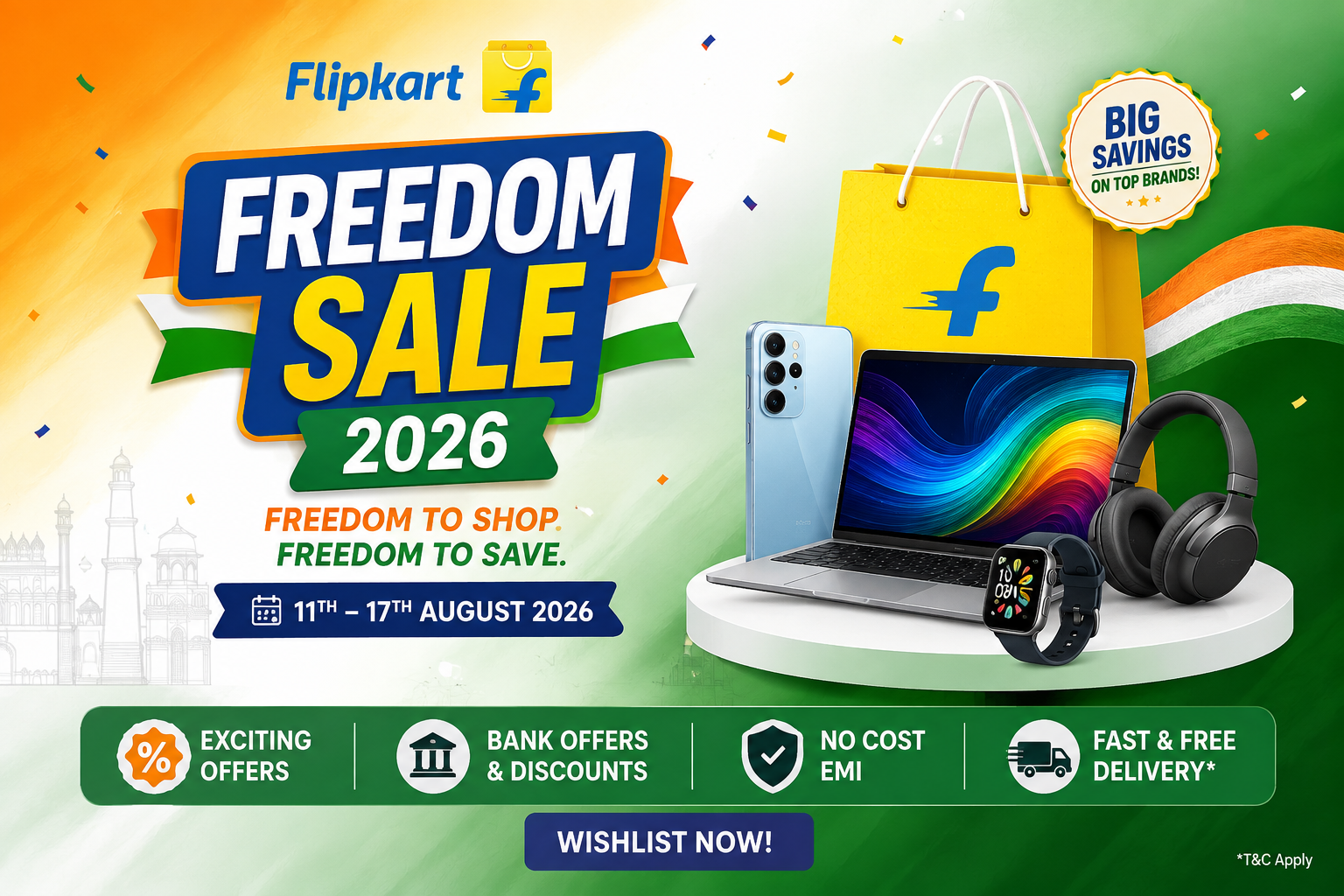Flipkart Freedom Sale 2026: iPhone 17 Pro Max, Pixel & Samsung Deals